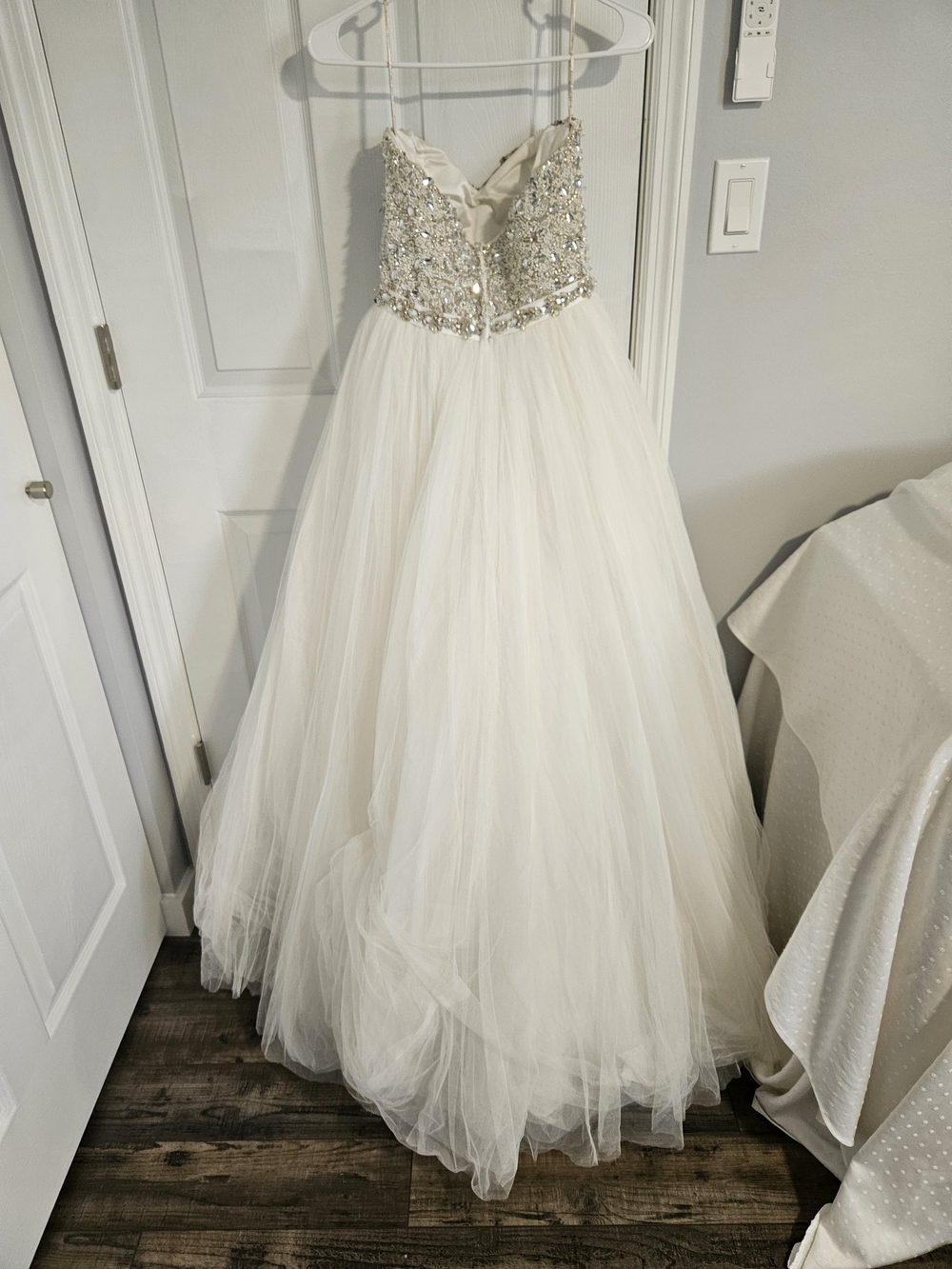 Maggie Sottero Wedding Strapless Beaded Ball Gown - Picture 8 of 12